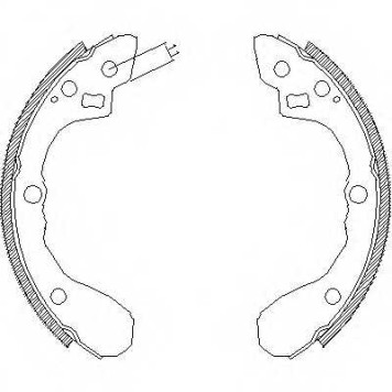 Комплект тормозных колодок задний для KIA SEPHIA(FA,FB), SHUMA(FB) <b>ROADHOUSE 4060.00 / ZSX406000</b>