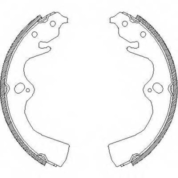 Комплект тормозных колодок задний для KIA RETONA(CE), SPORTAGE(K00) <b>ROADHOUSE 4077.00 / ZSX407700</b>