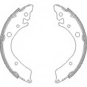 Комплект тормозных колодок задний для HONDA ACCORD(AC, AD, CA, SJ, SY), CIVIC(EG, EH, EJ, EK, EM1, EP, EU, EV, MB, MC) <b>ROADHOUSE 4084.00 / ZSX408400</b>