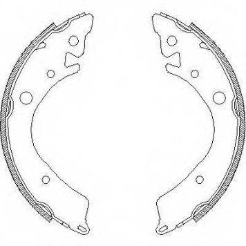 Комплект тормозных колодок задний для HONDA ACCORD(AC, AD, CA, SJ, SY), CIVIC(EG, EH, EJ, EK, EM1, EP, EU, EV, MB, MC) <b>ROADHOUSE 4084.00 / ZSX408400</b>