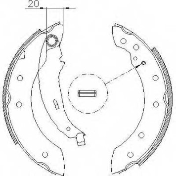 Комплект тормозных колодок задний для CITROEN SAXO, XSARA, ZX / PEUGEOT 106, 206, 306 / RENAULT CLIO, LAGUNA, LOGAN, SANDERO/STEPWAY, THALIA, TWINGO <b>ROADHOUSE 4199.01 / ZSX419901</b>