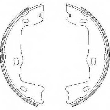 Комплект колодок стояночной тормозной системы ROADHOUSE ZSX465100 / 4651.00