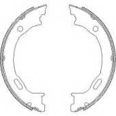 Комплект колодок стояночной тормозной системы ROADHOUSE ZSX470701 / 4707.01