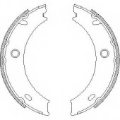 Комплект колодок стояночной тормозной системы ROADHOUSE ZSX471401 / 4714.01
