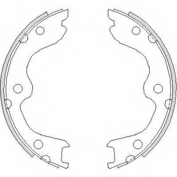 Комплект колодок стояночной тормозной системы ROADHOUSE ZSX473800 / 4738.00