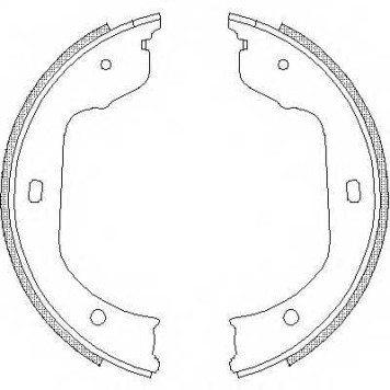 Комплект колодок стояночной тормозной системы ROADHOUSE ZSX474000 / 4740.00