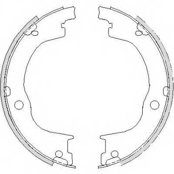 Комплект колодок стояночной тормозной системы ROADHOUSE ZSX474900 / 4749.00