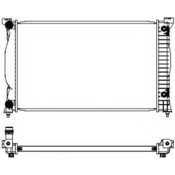 Радиатор охлаждения двигателя SAKURA Automotive 3061-1005