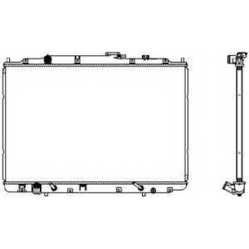 Радиатор охлаждения двигателя SAKURA Automotive 3071-1009