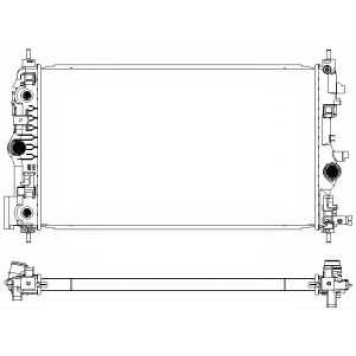 Радиатор охлаждения двигателя SAKURA Automotive 3081-1008