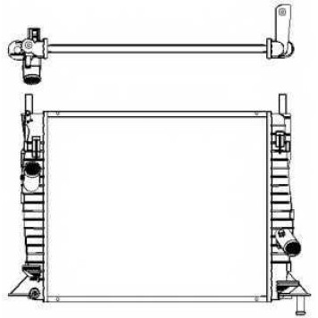 Радиатор охлаждения двигателя SAKURA Automotive 3161-1010