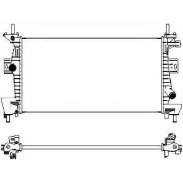 Радиатор охлаждения двигателя SAKURA Automotive 3161-8516