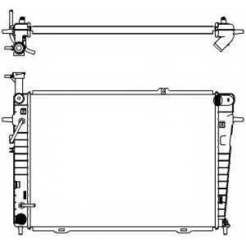 Радиатор охлаждения двигателя SAKURA Automotive 3221-1012
