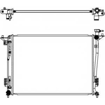 Радиатор охлаждения двигателя SAKURA Automotive 3221-8506