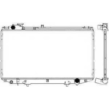 Радиатор охлаждения двигателя SAKURA Automotive 3271-1001