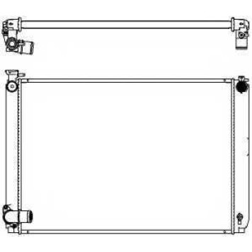 Радиатор охлаждения двигателя SAKURA Automotive 3271-8502