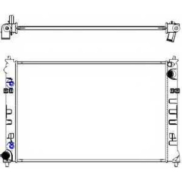 Радиатор охлаждения двигателя SAKURA Automotive 3301-1015
