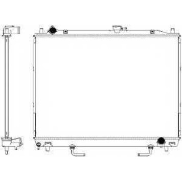 Радиатор охлаждения двигателя SAKURA Automotive 3321-1005