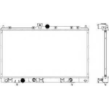 Радиатор охлаждения двигателя SAKURA Automotive 3321-1007