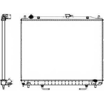 Радиатор охлаждения двигателя SAKURA Automotive 3321-1011