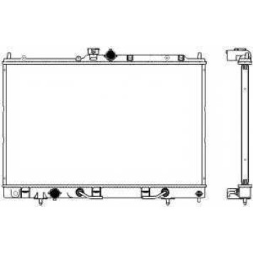 Радиатор охлаждения двигателя SAKURA Automotive 3321-1024