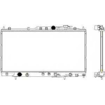 Радиатор охлаждения двигателя SAKURA Automotive 3321-1029