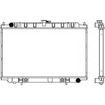 Радиатор охлаждения двигателя SAKURA Automotive 3341-1001