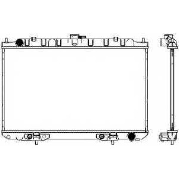 Радиатор охлаждения двигателя SAKURA Automotive 3341-1016