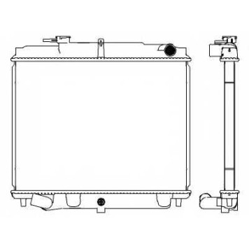 Радиатор охлаждения двигателя SAKURA Automotive 3341-1087