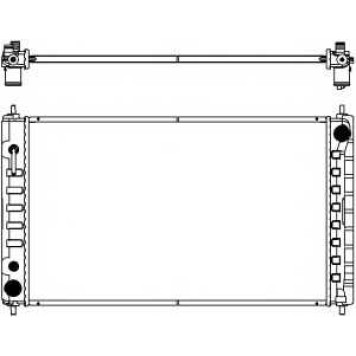 Радиатор охлаждения двигателя SAKURA Automotive 3341-8501