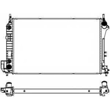 Радиатор охлаждения двигателя SAKURA Automotive 3351-1006