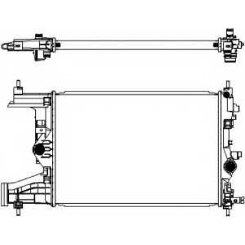 Радиатор охлаждения двигателя SAKURA Automotive 3351-1018