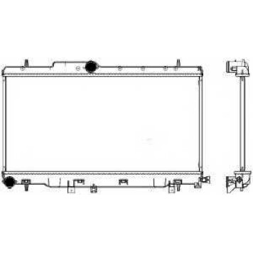Радиатор охлаждения двигателя SAKURA Automotive 3421-1006