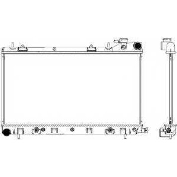 Радиатор охлаждения двигателя SAKURA Automotive 3421-1008
