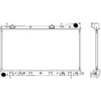 Радиатор охлаждения двигателя SAKURA Automotive 3421-1009