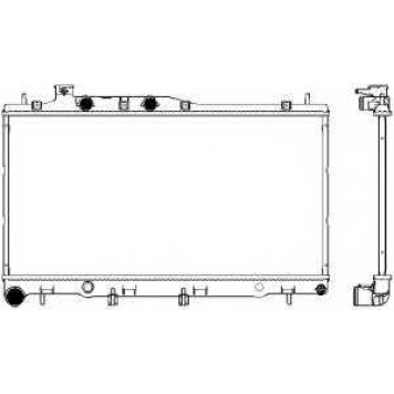 Радиатор охлаждения двигателя SAKURA Automotive 3421-1011