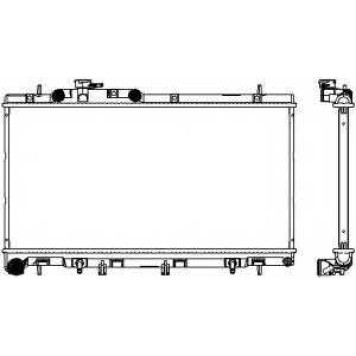 Радиатор охлаждения двигателя SAKURA Automotive 3421-1020