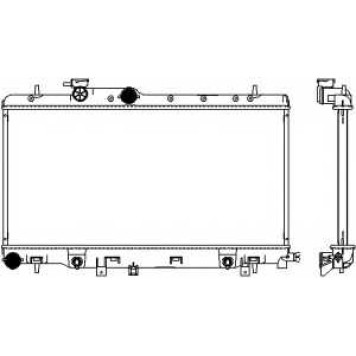 Радиатор охлаждения двигателя SAKURA Automotive 3421-1030