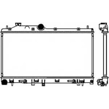 Радиатор охлаждения двигателя SAKURA Automotive 3421-8503