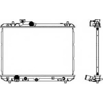 Радиатор охлаждения двигателя SAKURA Automotive 3431-8507