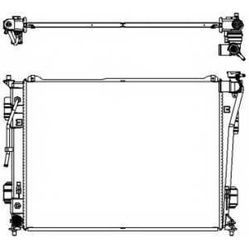 Радиатор охлаждения двигателя SAKURA Automotive 3451-8503