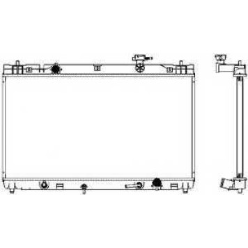 Радиатор охлаждения двигателя SAKURA Automotive 3461-1016