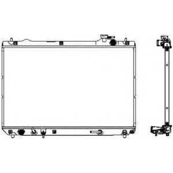 Радиатор охлаждения двигателя SAKURA Automotive 3461-1017