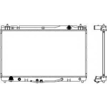 Радиатор охлаждения двигателя SAKURA Automotive 3461-1034