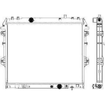 Радиатор охлаждения двигателя SAKURA Automotive 3461-1072