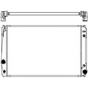 Радиатор охлаждения двигателя SAKURA Automotive 3461-8509