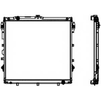 Радиатор охлаждения двигателя SAKURA Automotive 3461-8516