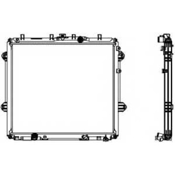 Радиатор охлаждения двигателя SAKURA Automotive 3461-8533