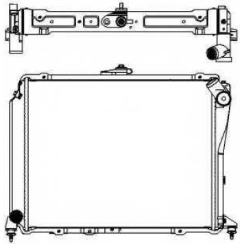 Радиатор охлаждения двигателя SAKURA Automotive 3462-1007