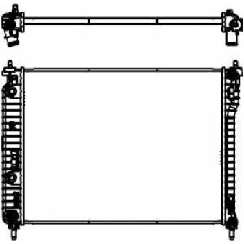 Радиатор охлаждения двигателя SAKURA Automotive 3571-8501